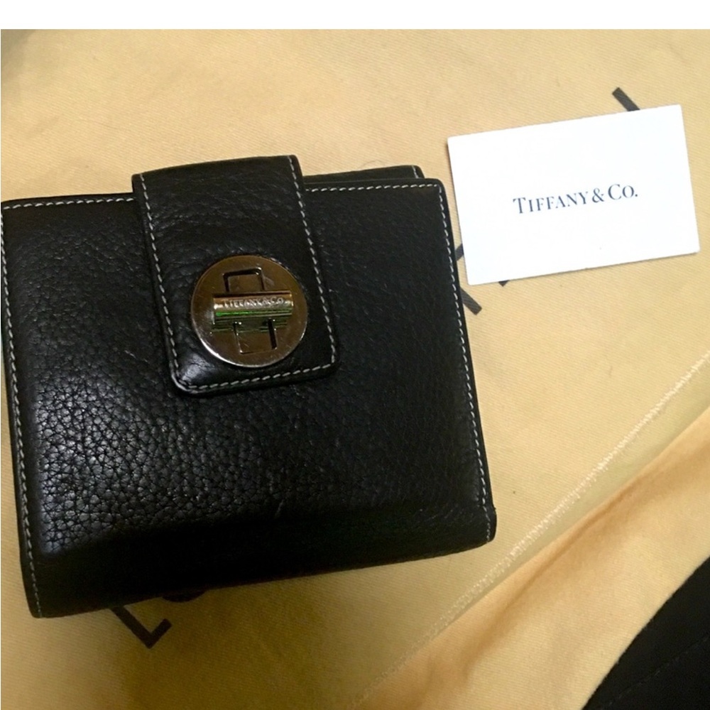 Tiffany & Co. Black Leather Wallet